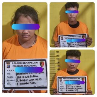 Polsek Senapelan Berhasil Amankan 3 Komplotan Curanmor 1 diantarannya Wanita